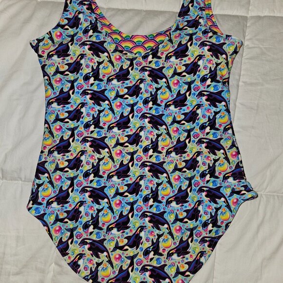 Posh Peanut Lisa Frank Max Splash Women's Reversible One Piece Swimsuit L NWT - Picture 5 of 7